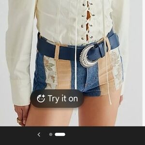 Free People Yuma Valley Hot Shorts Size 28